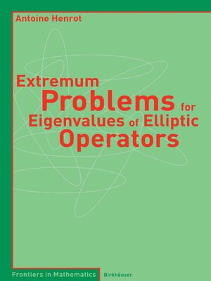 cover image of Extremum Problems for Eigenvalues of Elliptic Operators